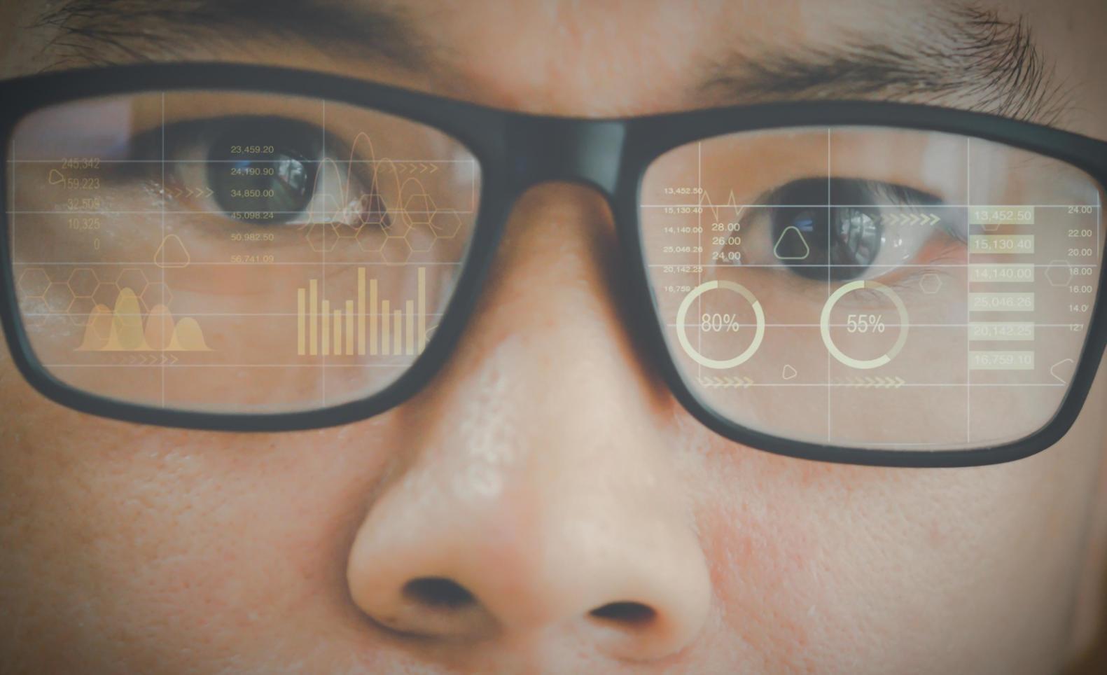 Advanced AI development workspace with multiple monitors showing code and data visualizations